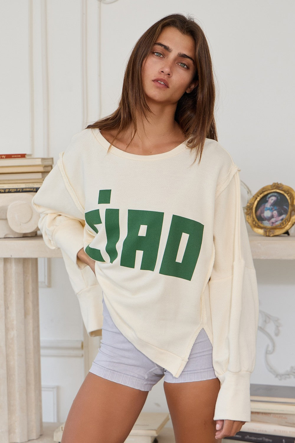 CIAO Graphic Long Sleeve Top