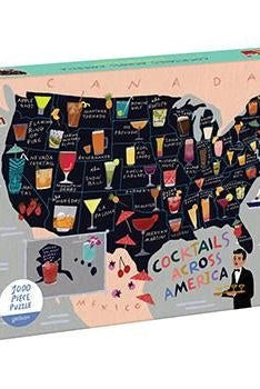 Rose & Lee Co 1000 Piece Puzzle, Cocktails Across America Home & Gifts