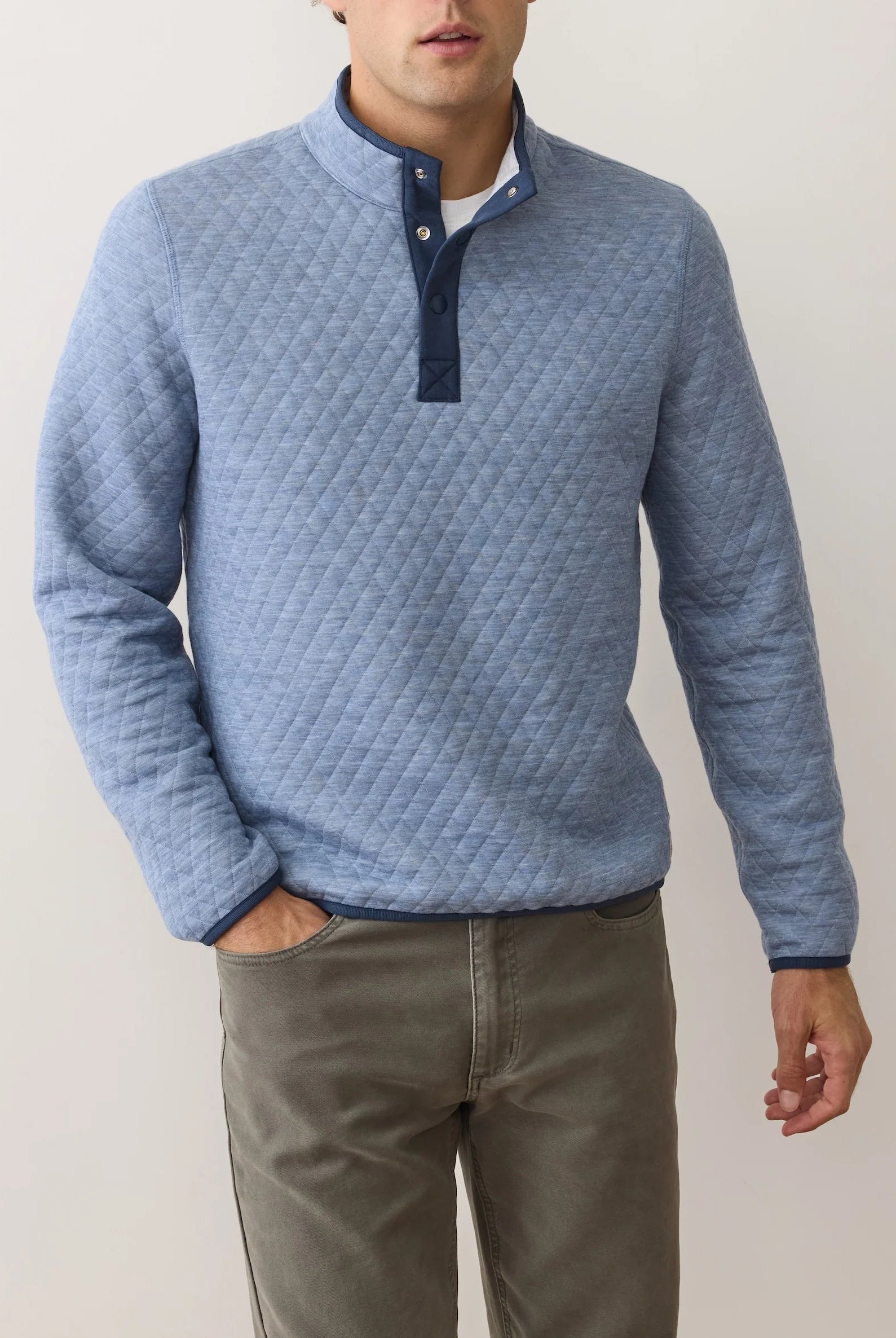 Blue & Grey Reversible Pullover