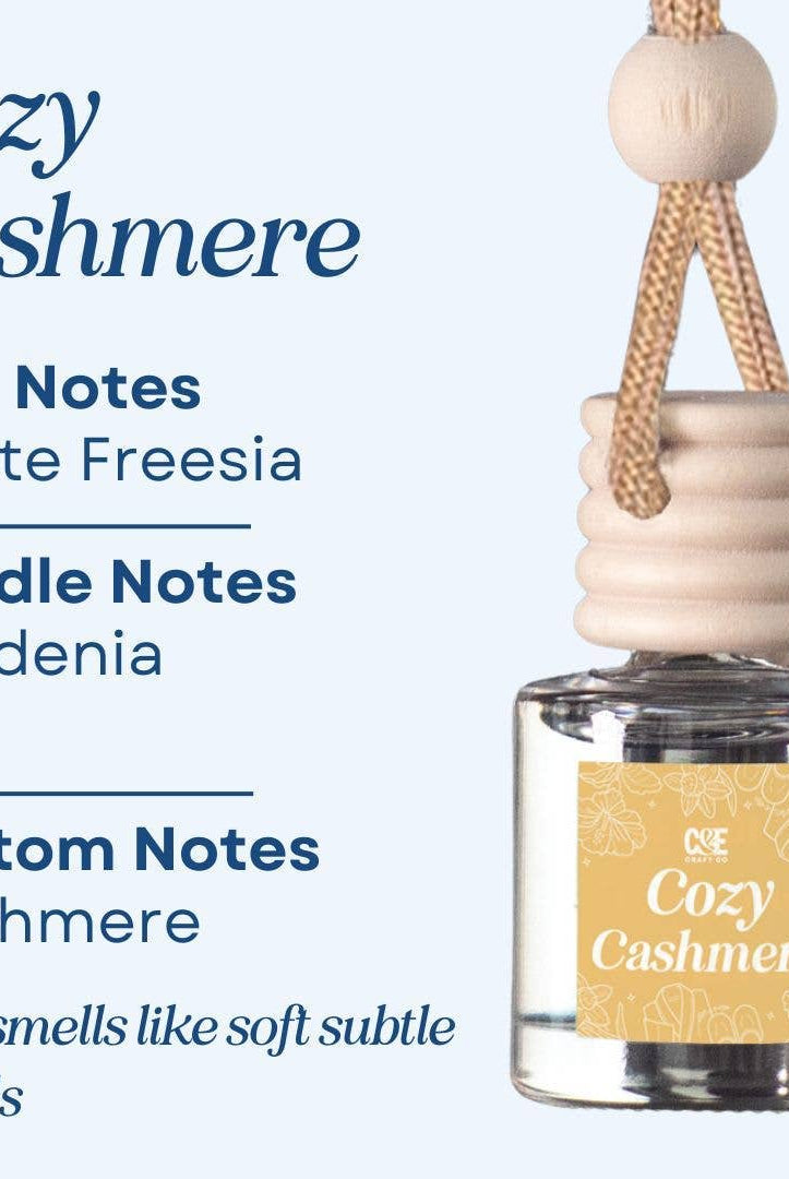 Rose & Lee Co Car Diffuser, Cozy Cashmere Candles