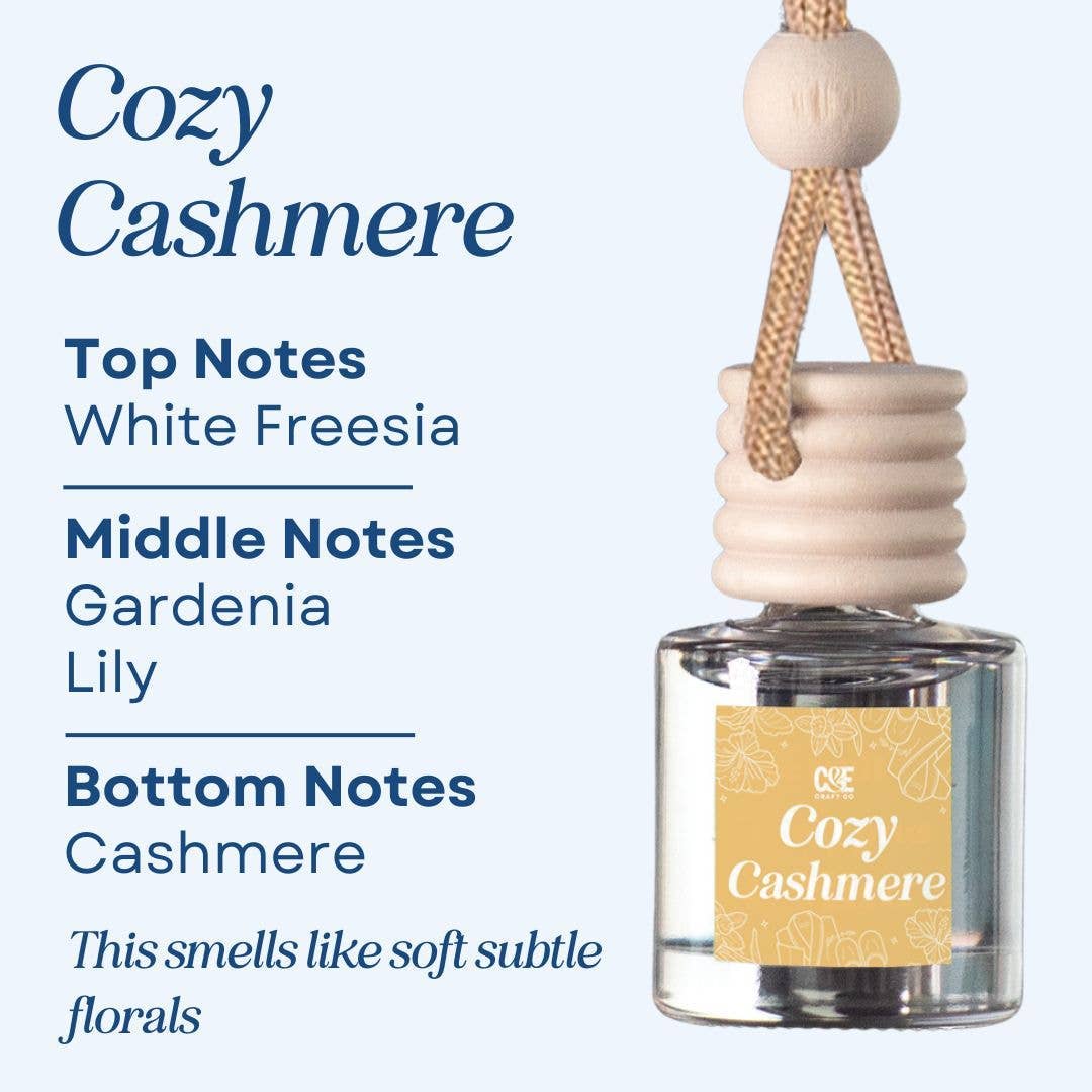Rose & Lee Co Car Diffuser, Cozy Cashmere Candles