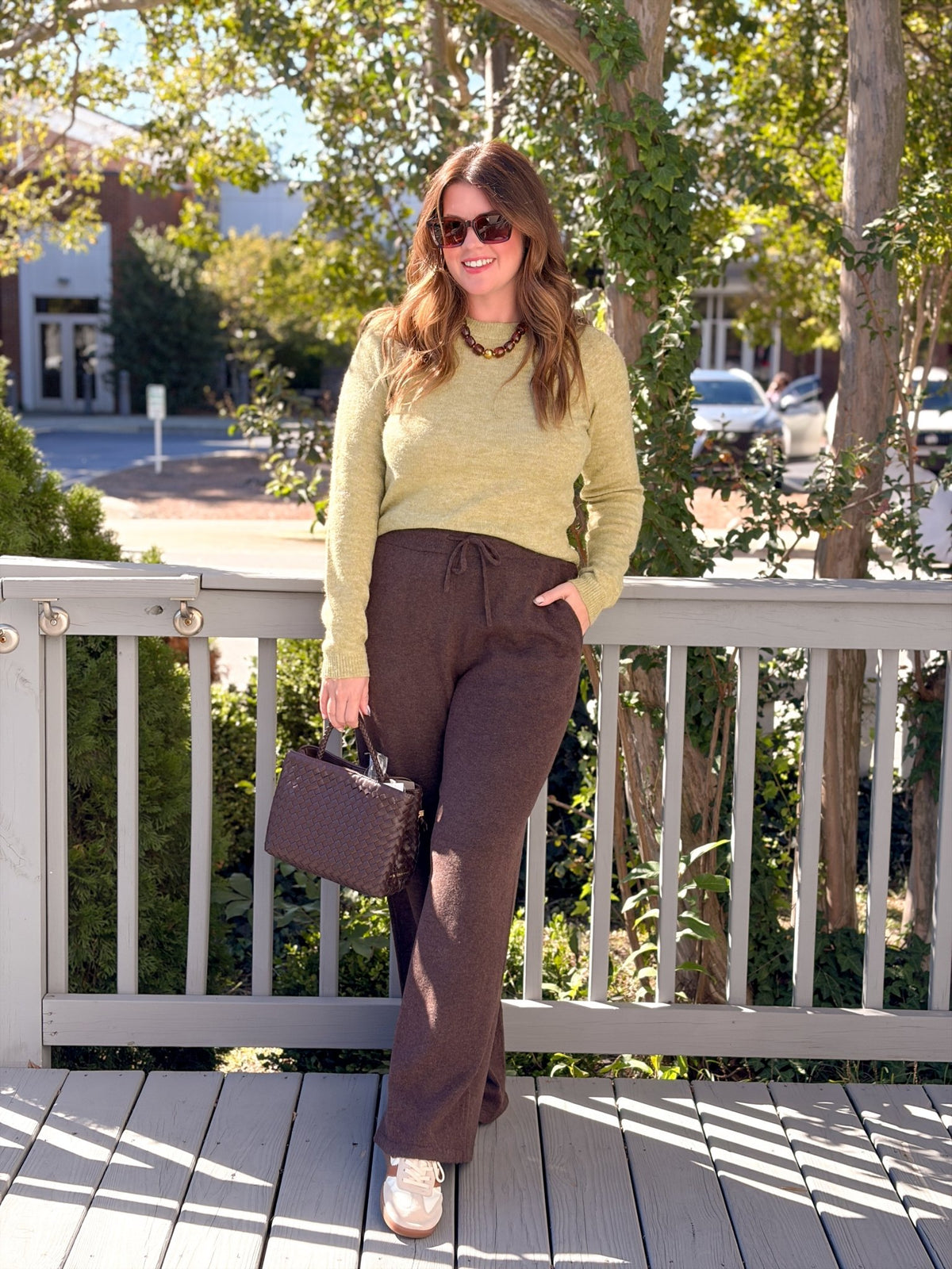 Rose & Lee Co The Cozy Sweater, Moss Heather Sweaters