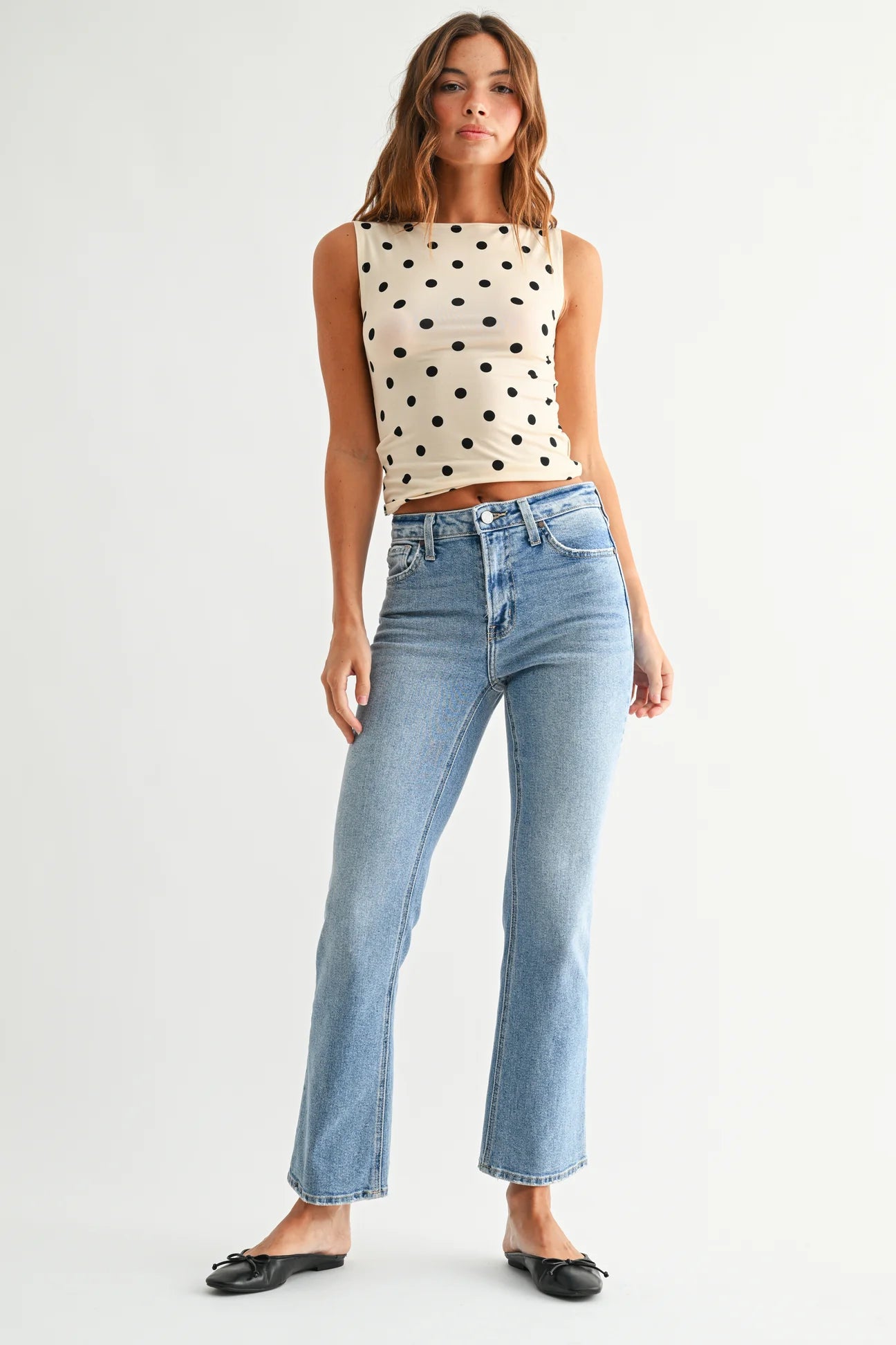 Rose & Lee Co Crystal Jeans, Light Denim Denim
