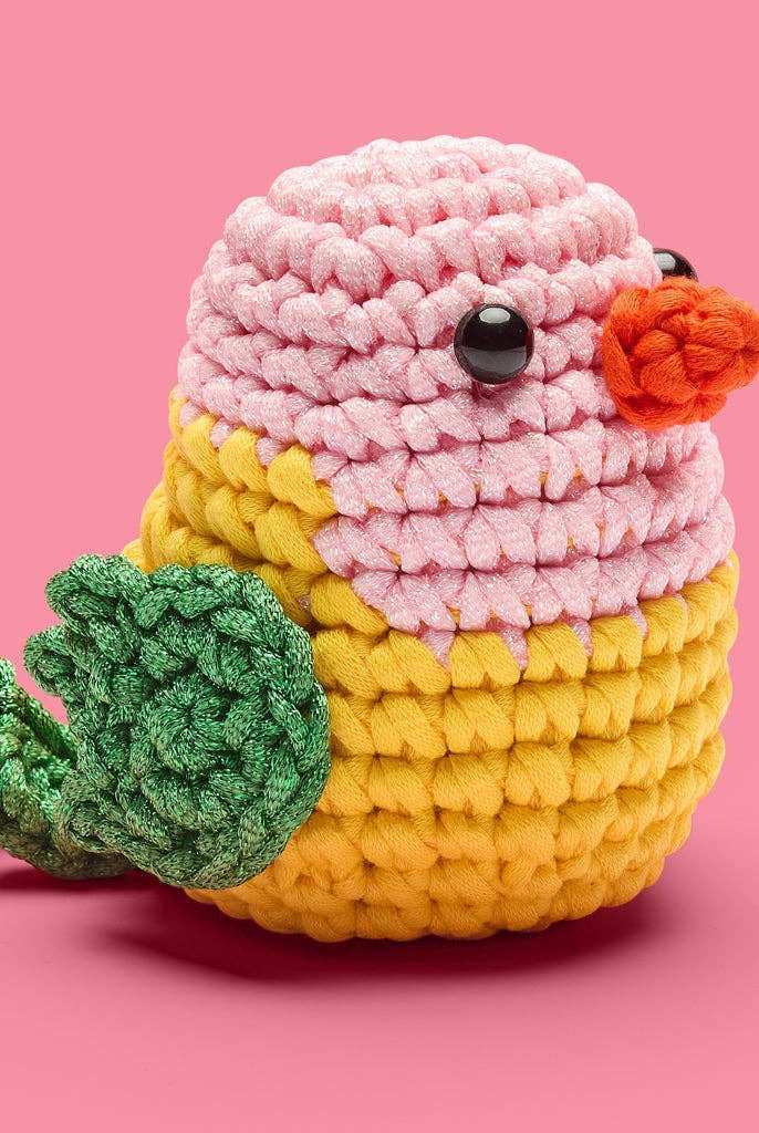 Rose & Lee Co Cupid The Lovebird Crochet Kit Home & Gifts
