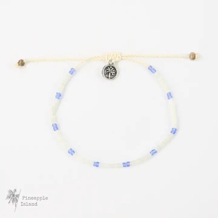 Rose & Lee Co Nusa Dainty Beaded Bracelet, Ocean Blues Bracelets