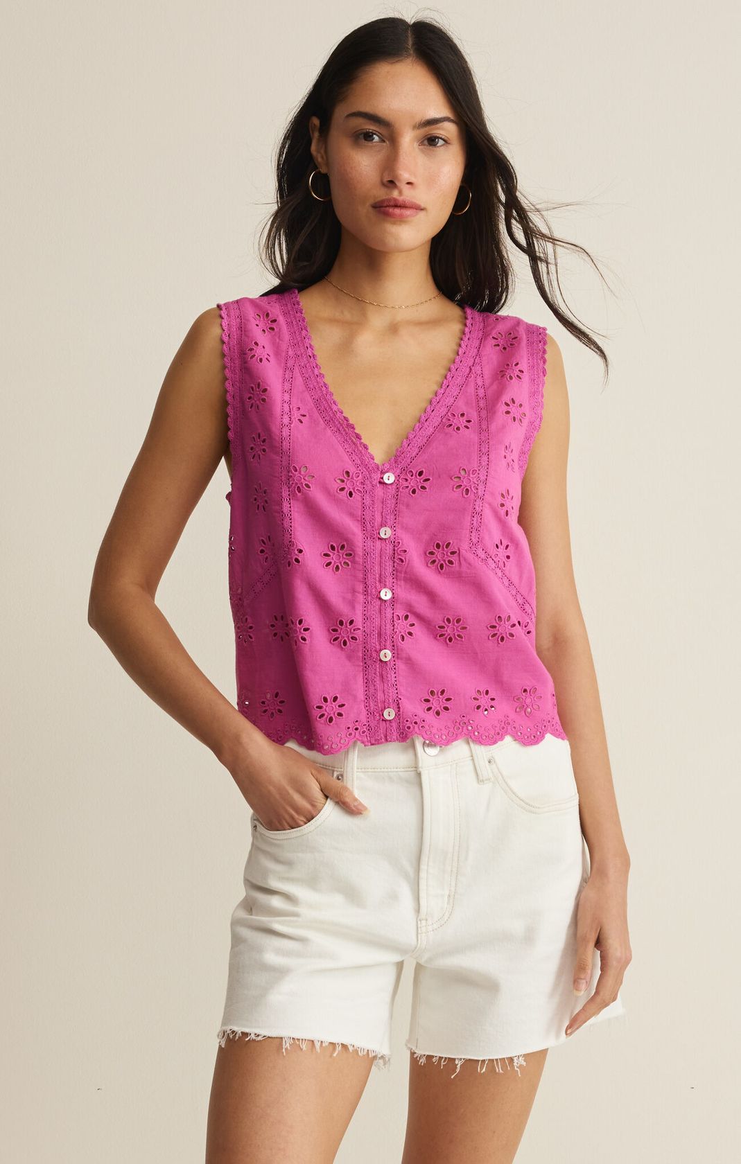 Rose & Lee Co Darcy Top, Berry Blush by Z Supply Tanks