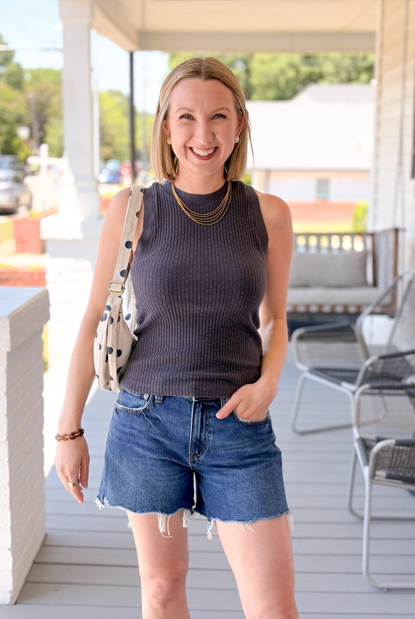 Rose & Lee Co Player Tank, Charcoal by Project Social T Tanks