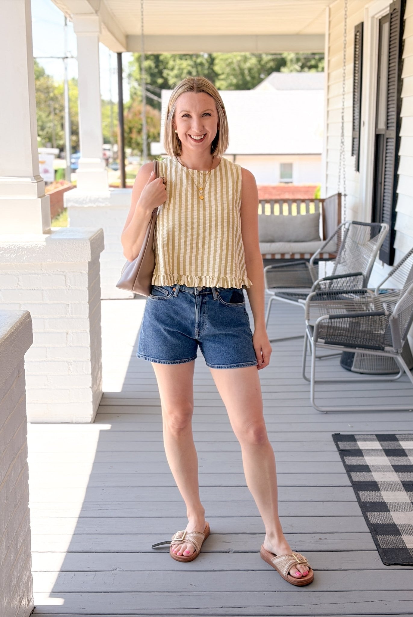 Rose & Lee Co Heidi Jean Shorts, Dark Shaded 90's by Mavi Jeans Denim Shorts