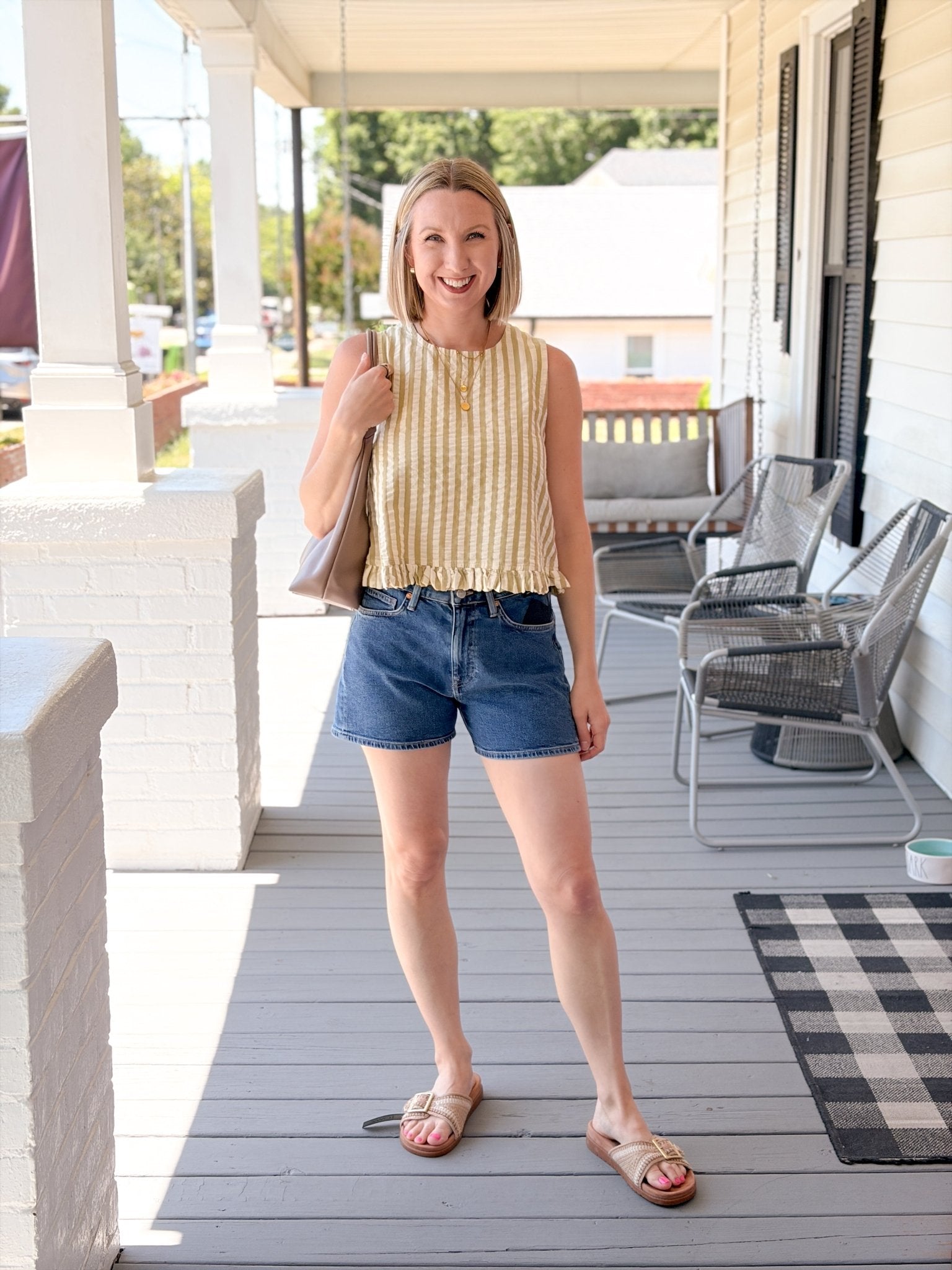 Rose & Lee Co Heidi Jean Shorts, Dark Shaded 90's by Mavi Jeans Denim Shorts