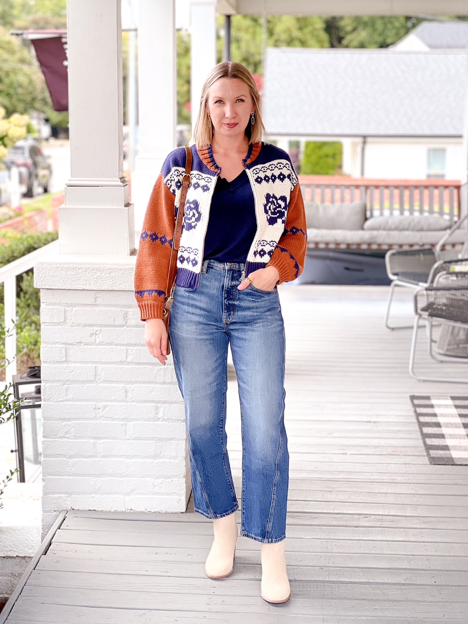 Dark Denim Barrel Leg Jeans