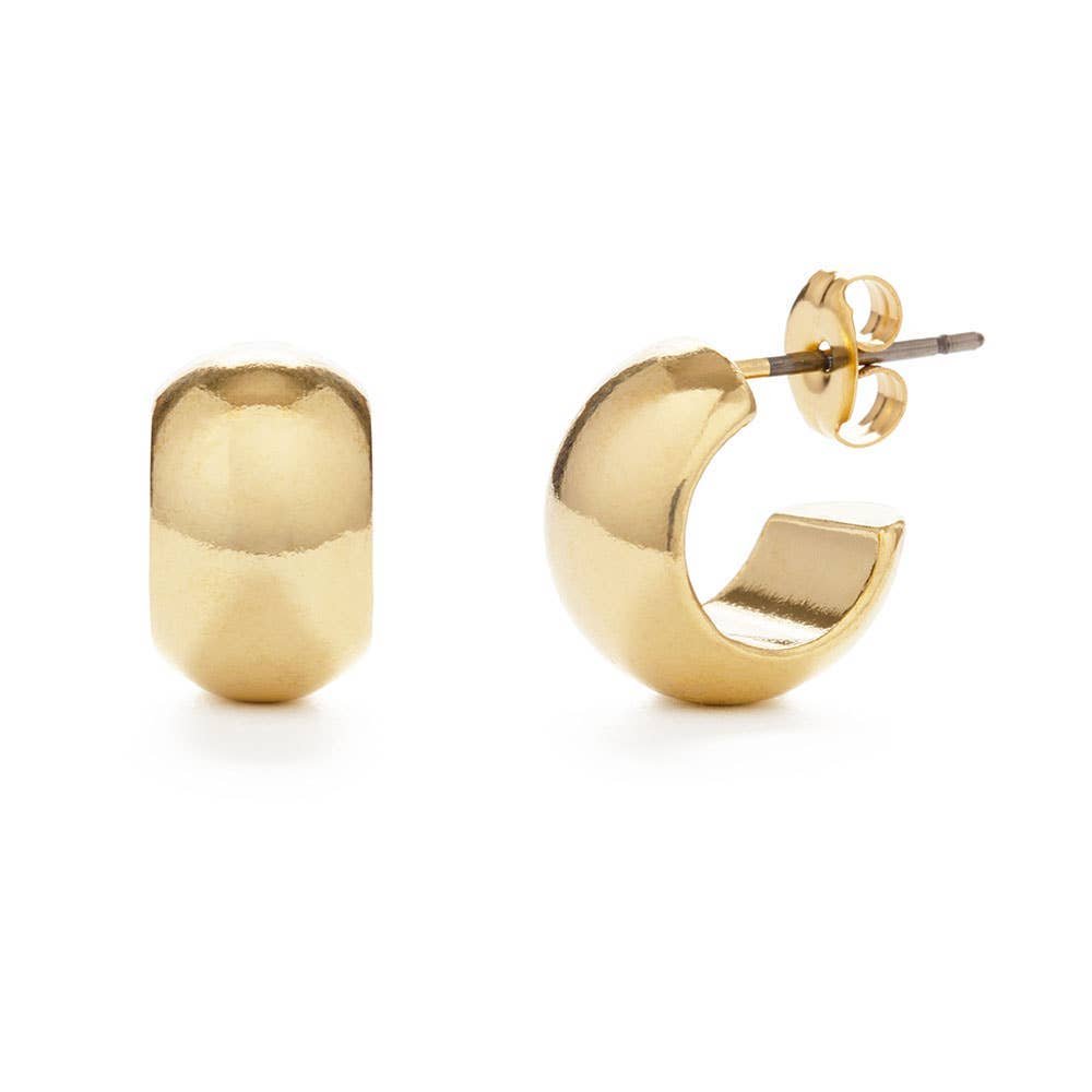 Rose & Lee Co Demure Huggie Hoop Earrings Earrings