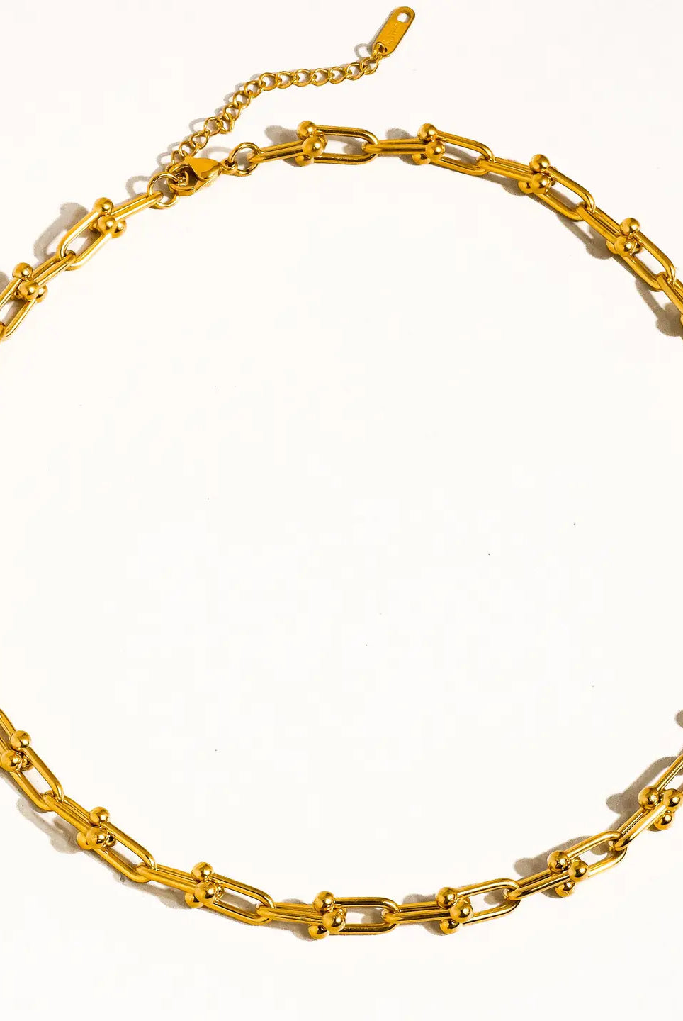 Rose & Lee Co Denise Bold Chain Necklace, 18k Gold Necklaces