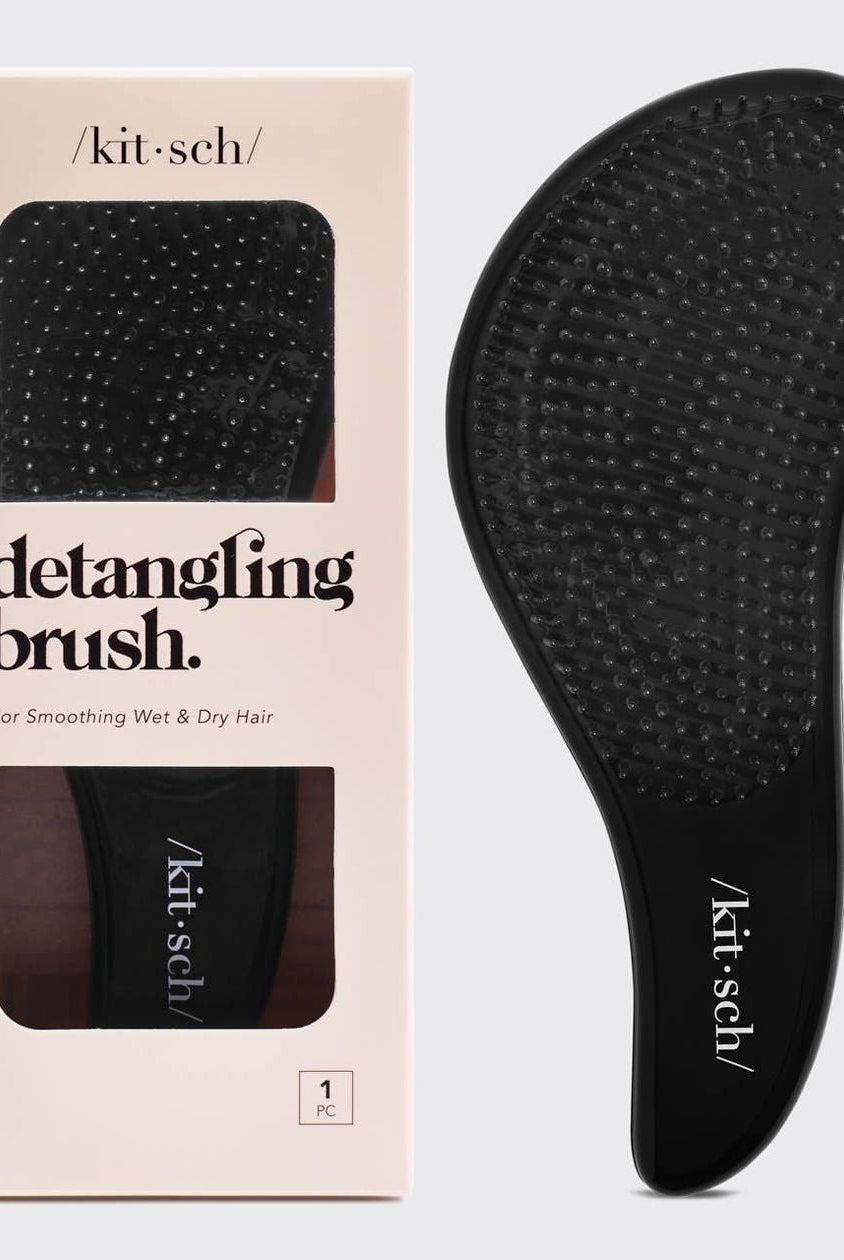 Rose & Lee Co Detangling Brush, Black Hair