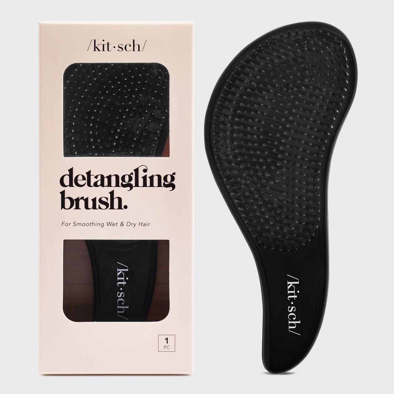 Rose & Lee Co Detangling Brush, Black Hair