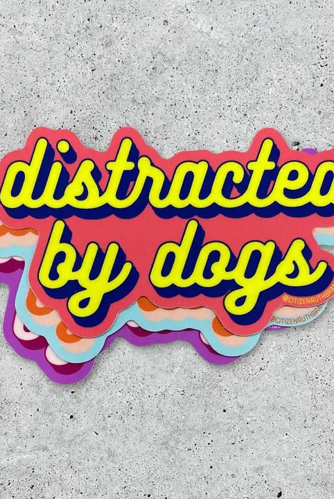 Rose & Lee Co Distracted by Dogs Sticker Stationery