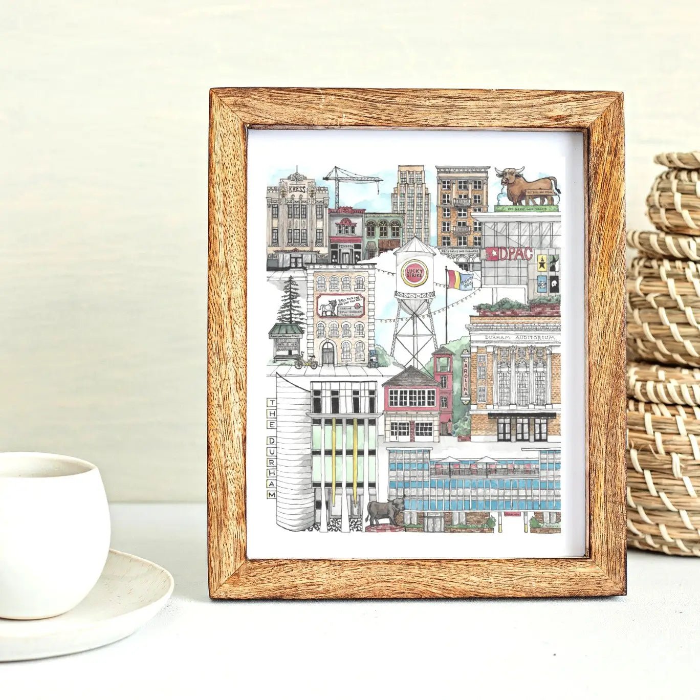 Rose & Lee Co Downtown Durham NC Notecard Stationery