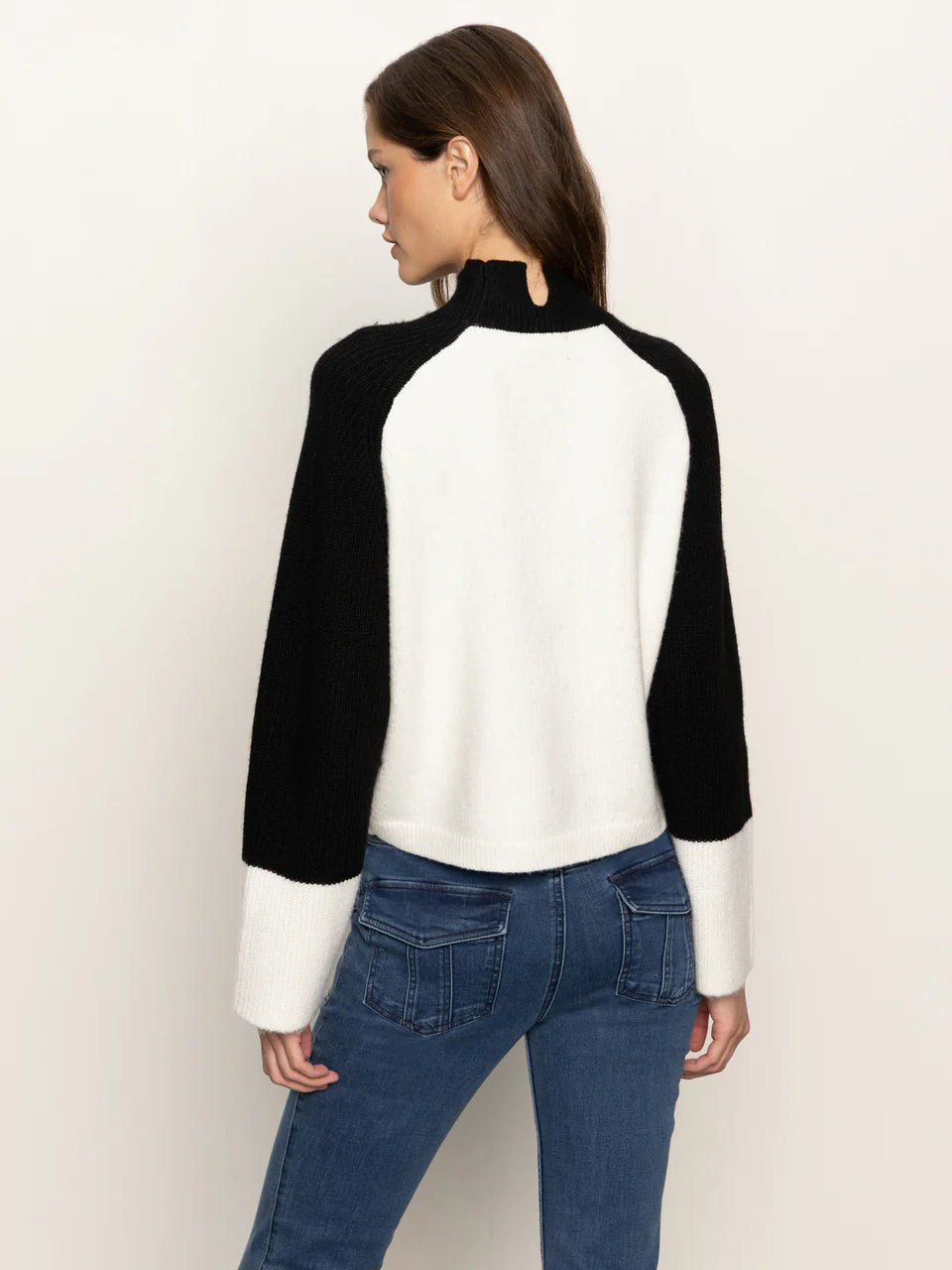 Rose & Lee Co Downtown Sweater, Black/Chalk by Sanctuary Sweaters