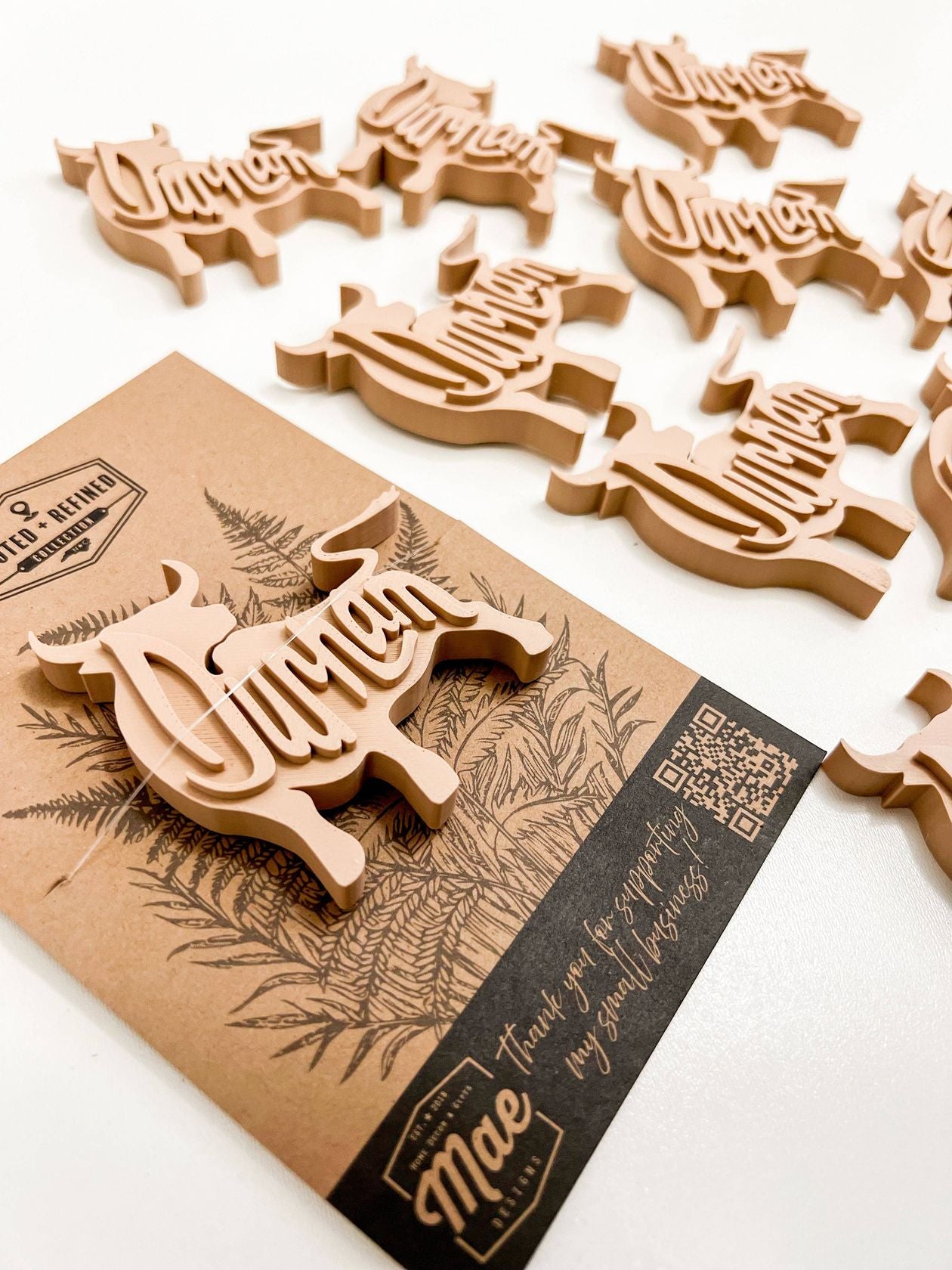 Durham Bulls Wooden Magnet