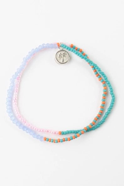 Rose & Lee Co Monte Carlo Bracelet, Pink and Orange Bracelets