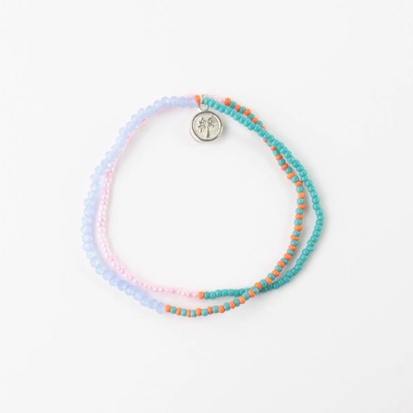 Rose & Lee Co Monte Carlo Bracelet, Pink and Orange Bracelets