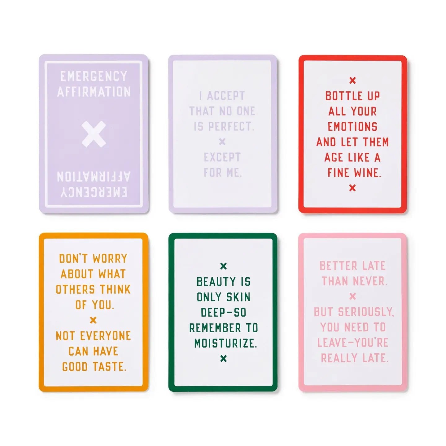 Rose & Lee Co Emergency Affirmations For Exceptionally Stupid Days Card Deck Home & Gifts