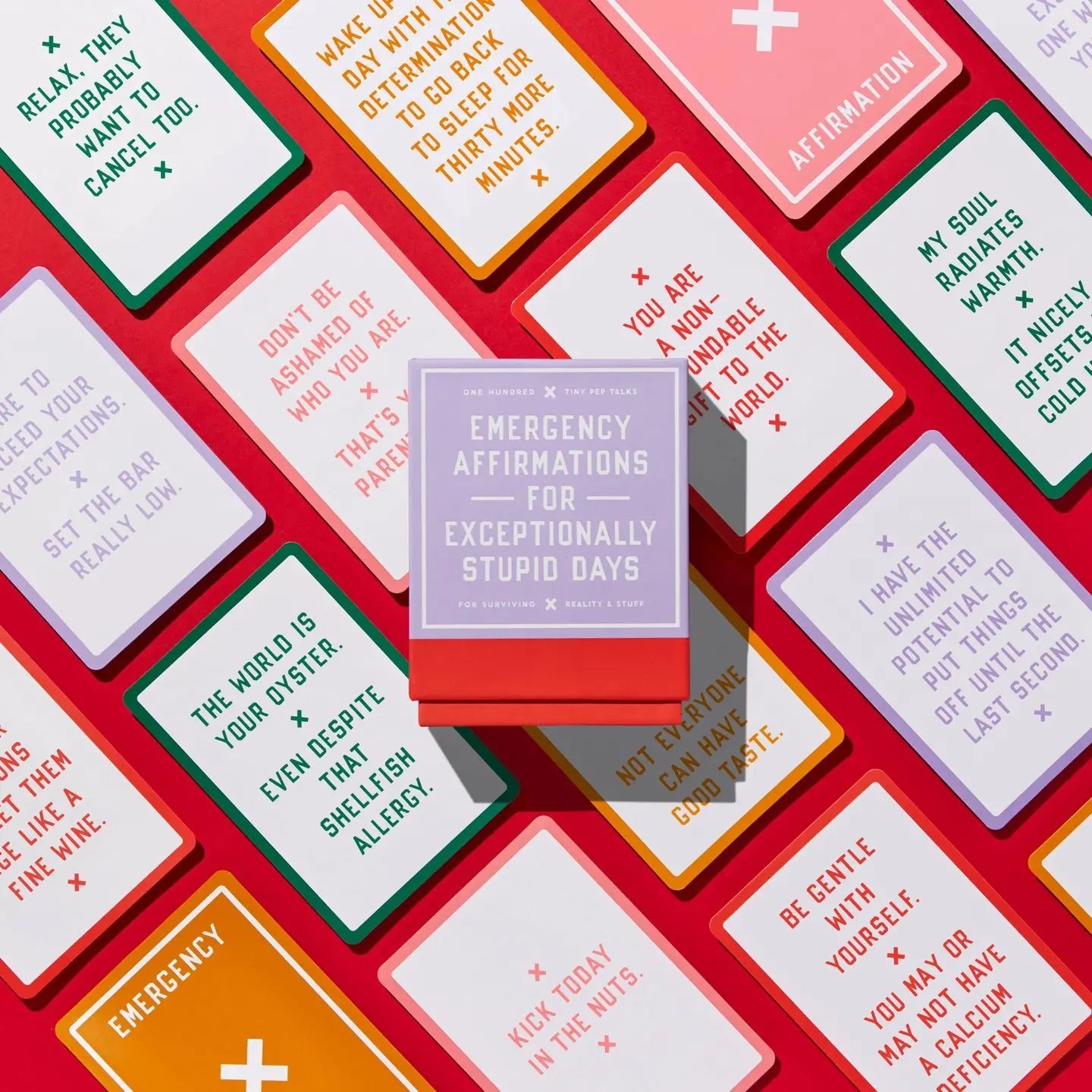 Rose & Lee Co Emergency Affirmations For Exceptionally Stupid Days Card Deck Home & Gifts