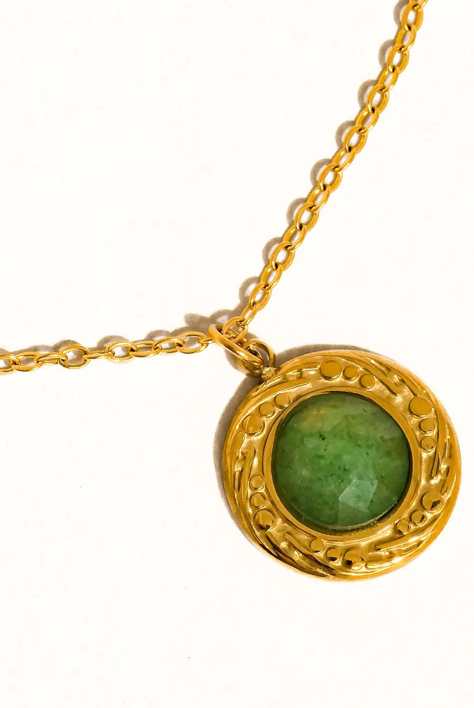 Rose & Lee Co Enric Natural Stone Necklace, 18k Gold Necklaces