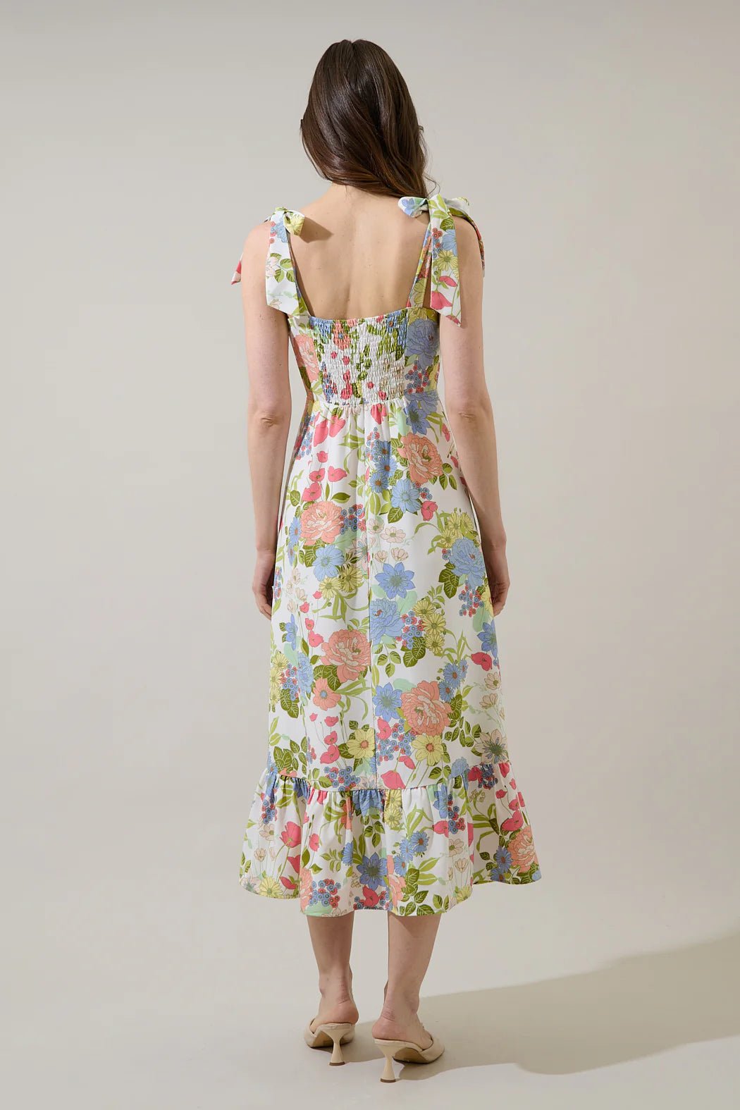 Rose & Lee Co Esther Dress, Cream/Multi Event Dress