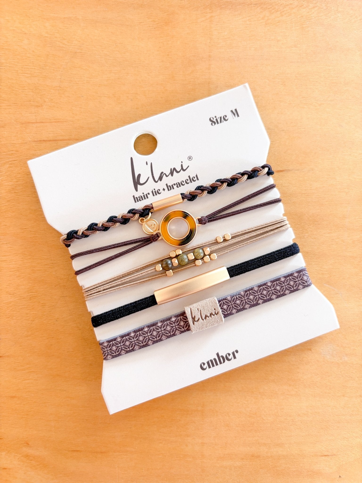 Rose & Lee Co Hair Tie Bracelet Set, Ember Hair