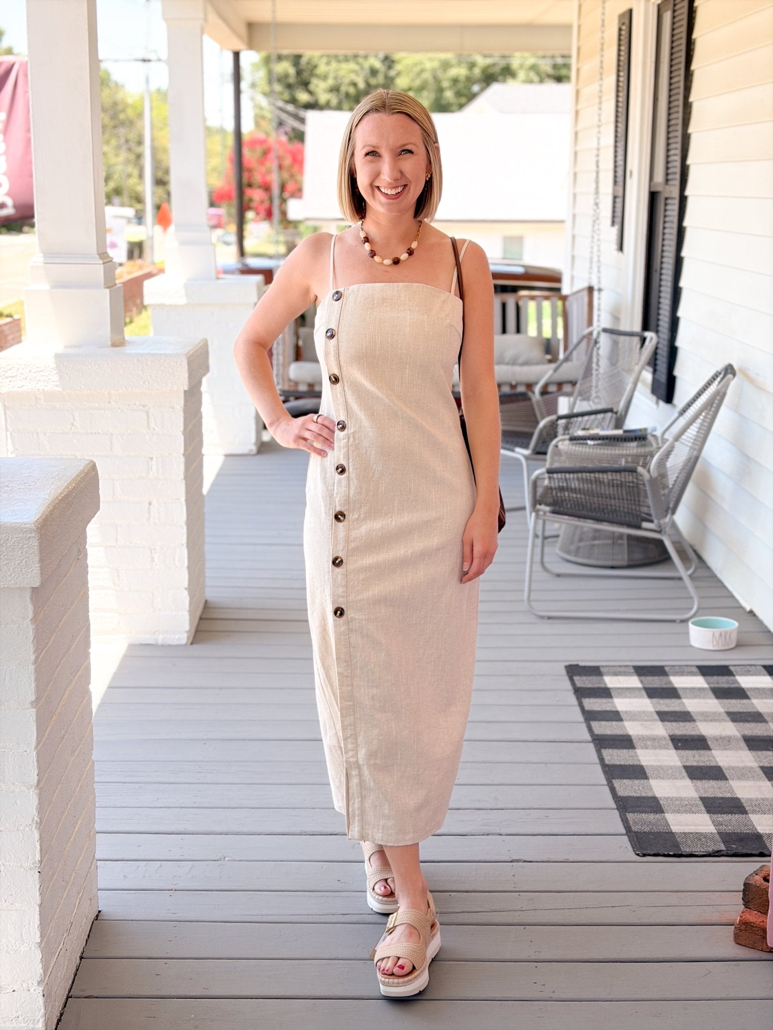 Rose & Lee Co Juliet Dress, Oatmeal Casual Dresses