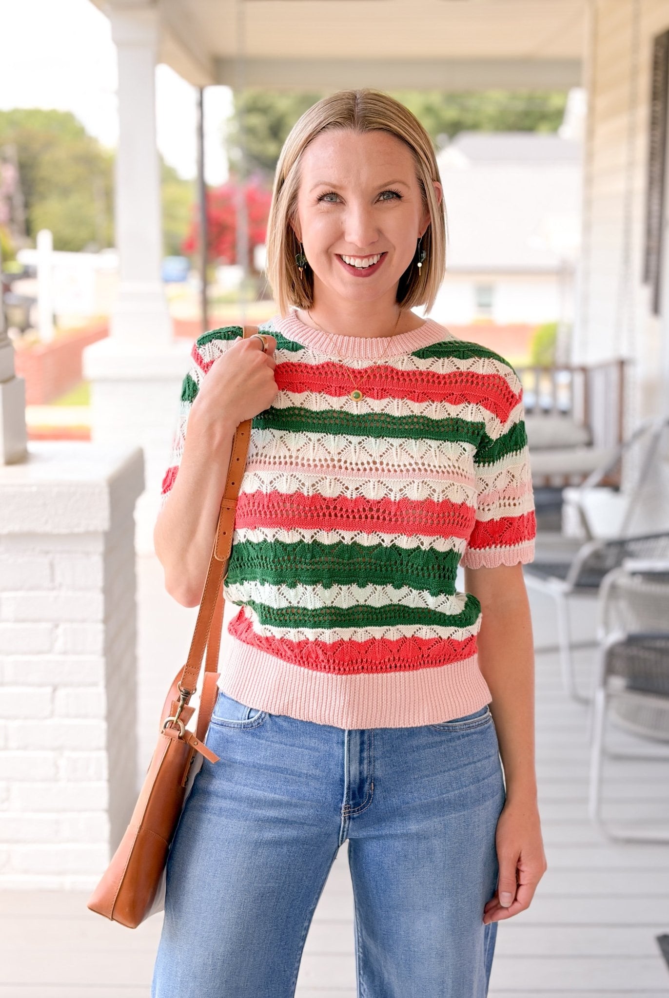 Rose & Lee Co Mina Top, Multi short sleeve