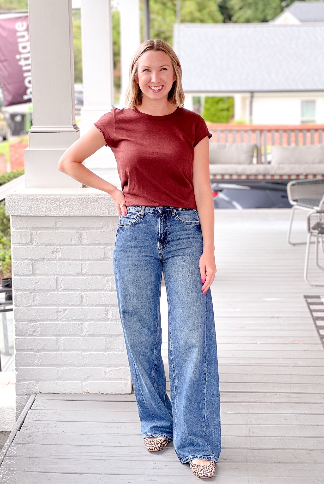 Rose & Lee Co Siena Jeans, Dark Classic Blue by Mavi Jeans Denim