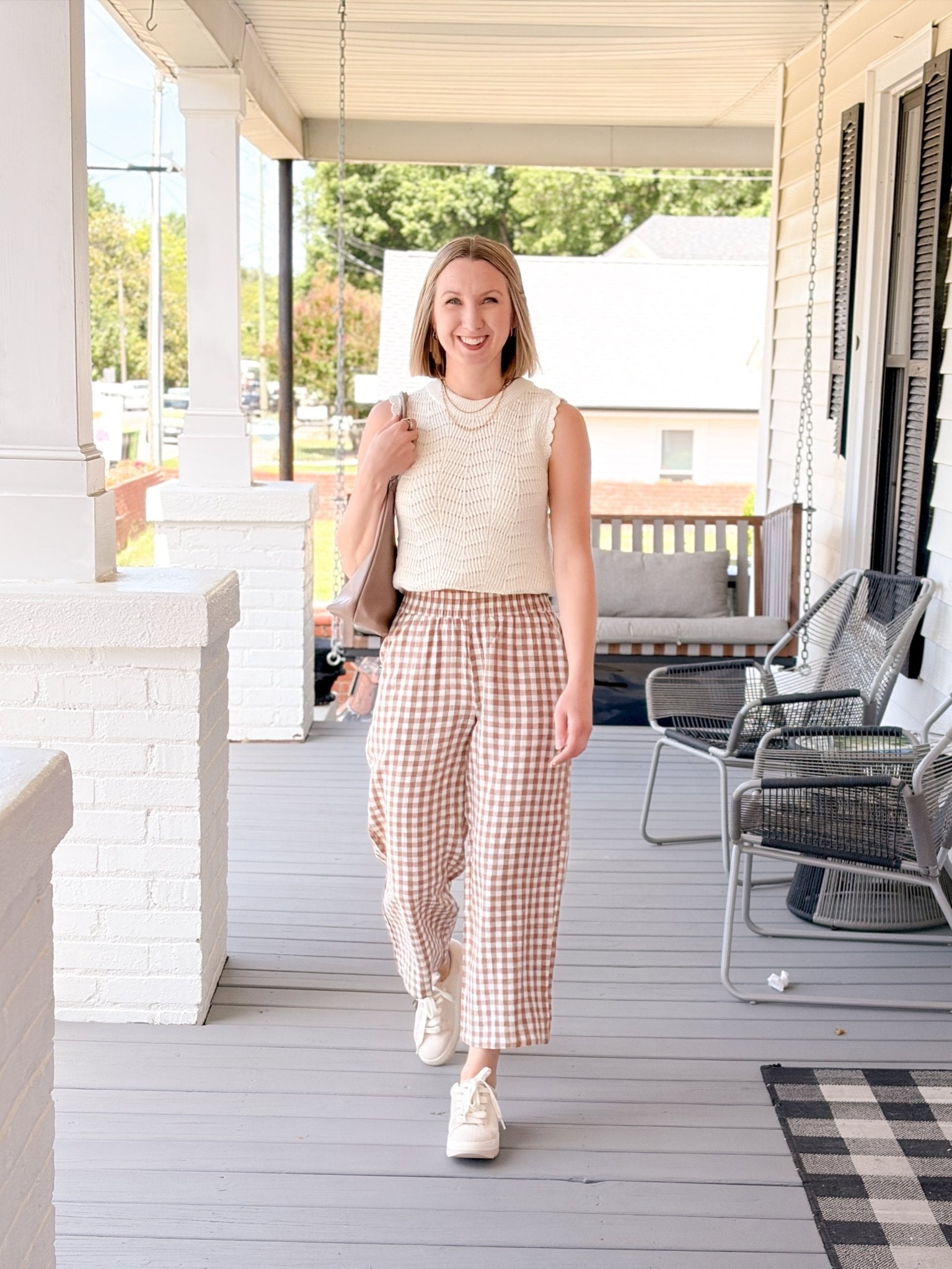 Rose & Lee Co Falakka Pants, Gingham Pants