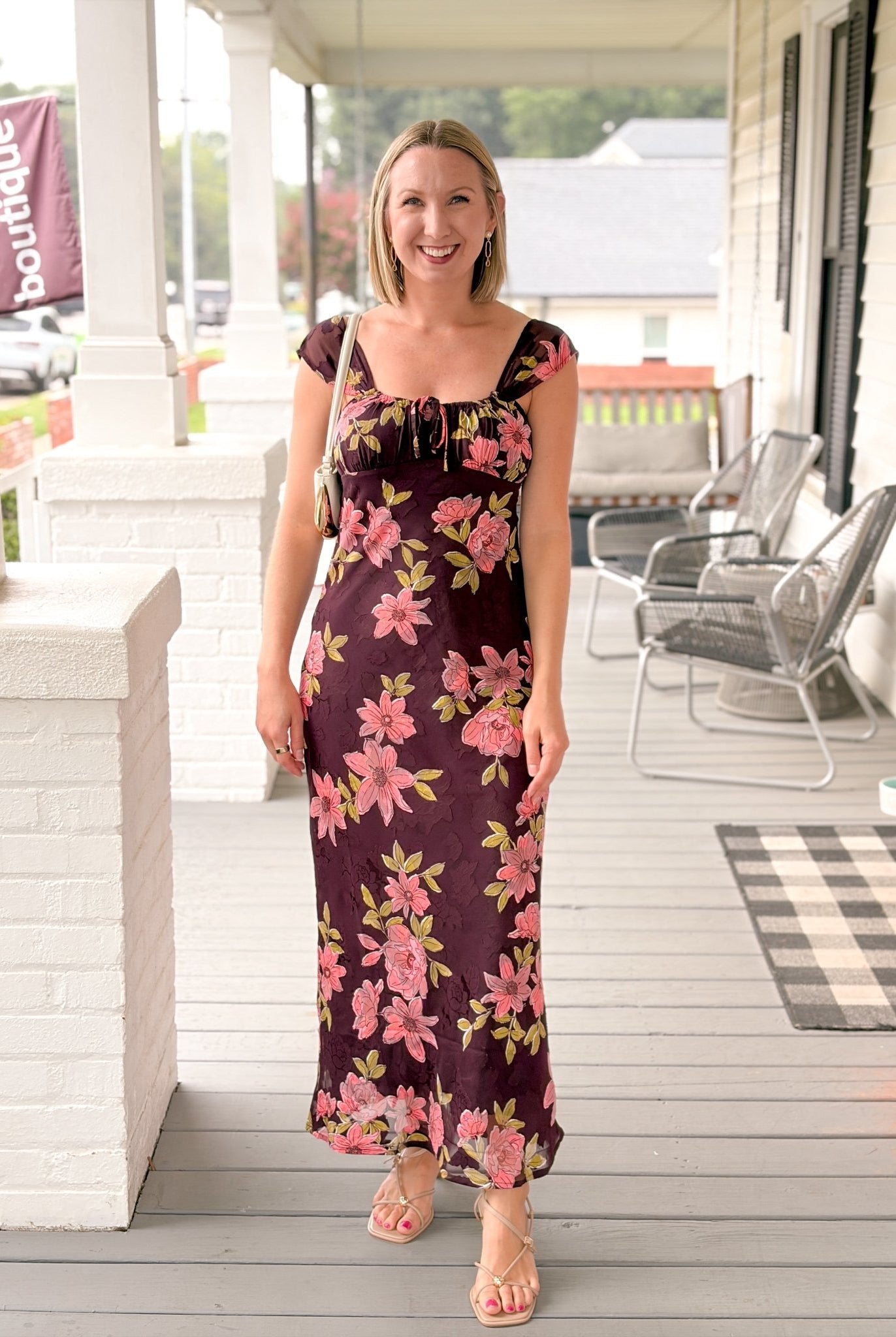 Rose & Lee Co Lucile Dress, Powder Pink Event Dress