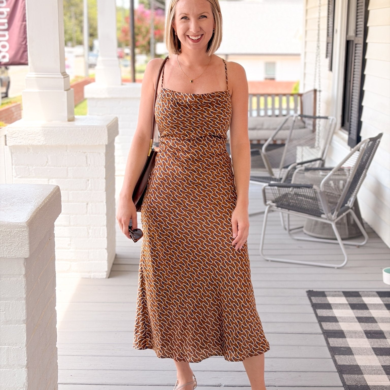 Rose & Lee Co Capri Dress, Brown/Multi Event Dress