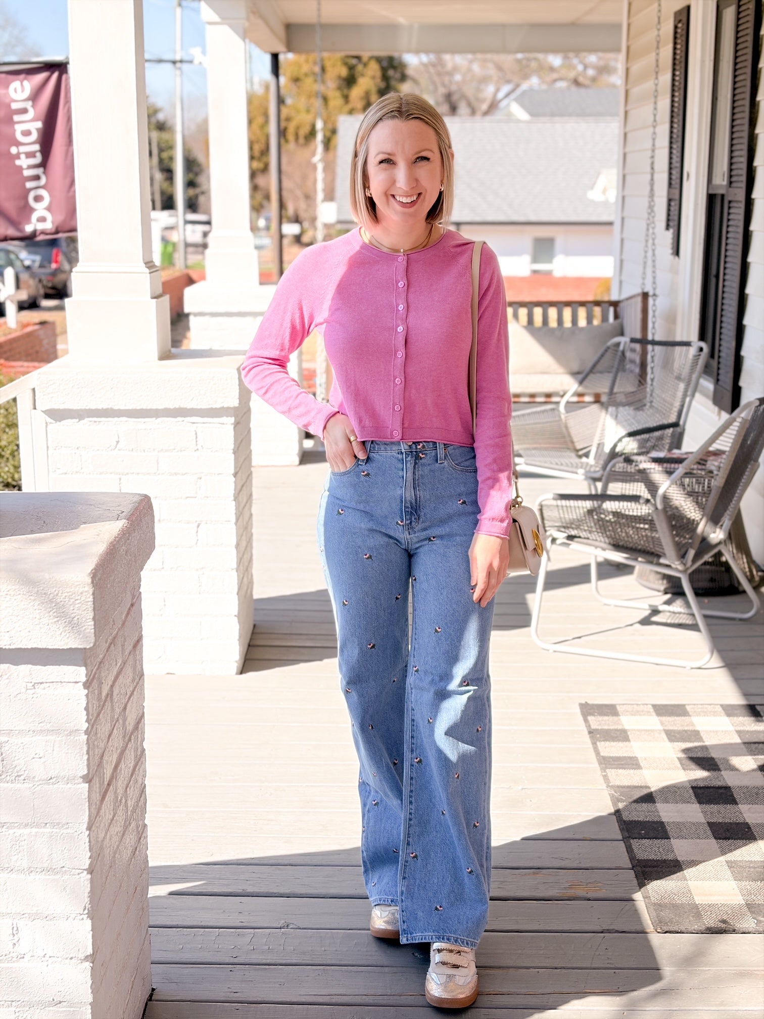 Perfect Layer Cardigan, Spanish Rose by Z Supply