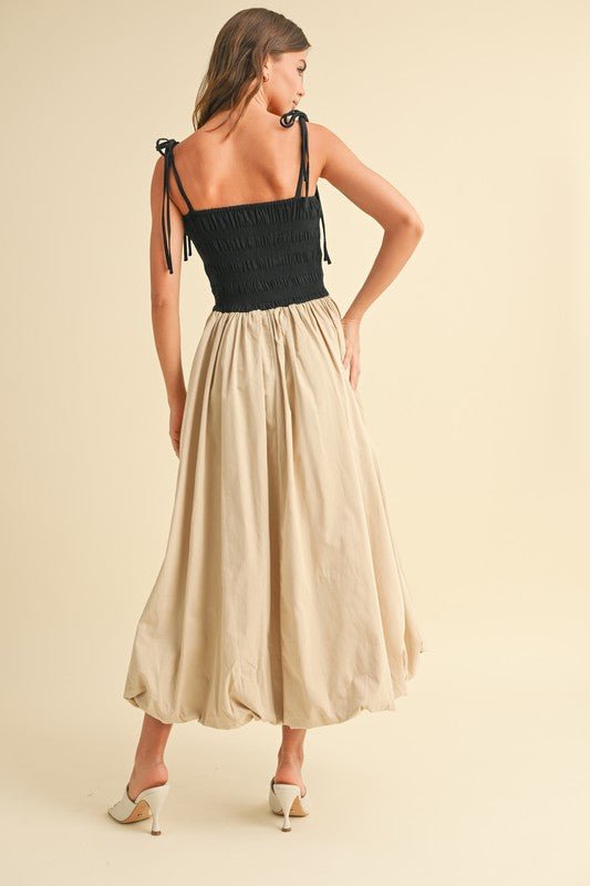 Rose & Lee Co Eva Dress, Tan/Black Casual Dresses