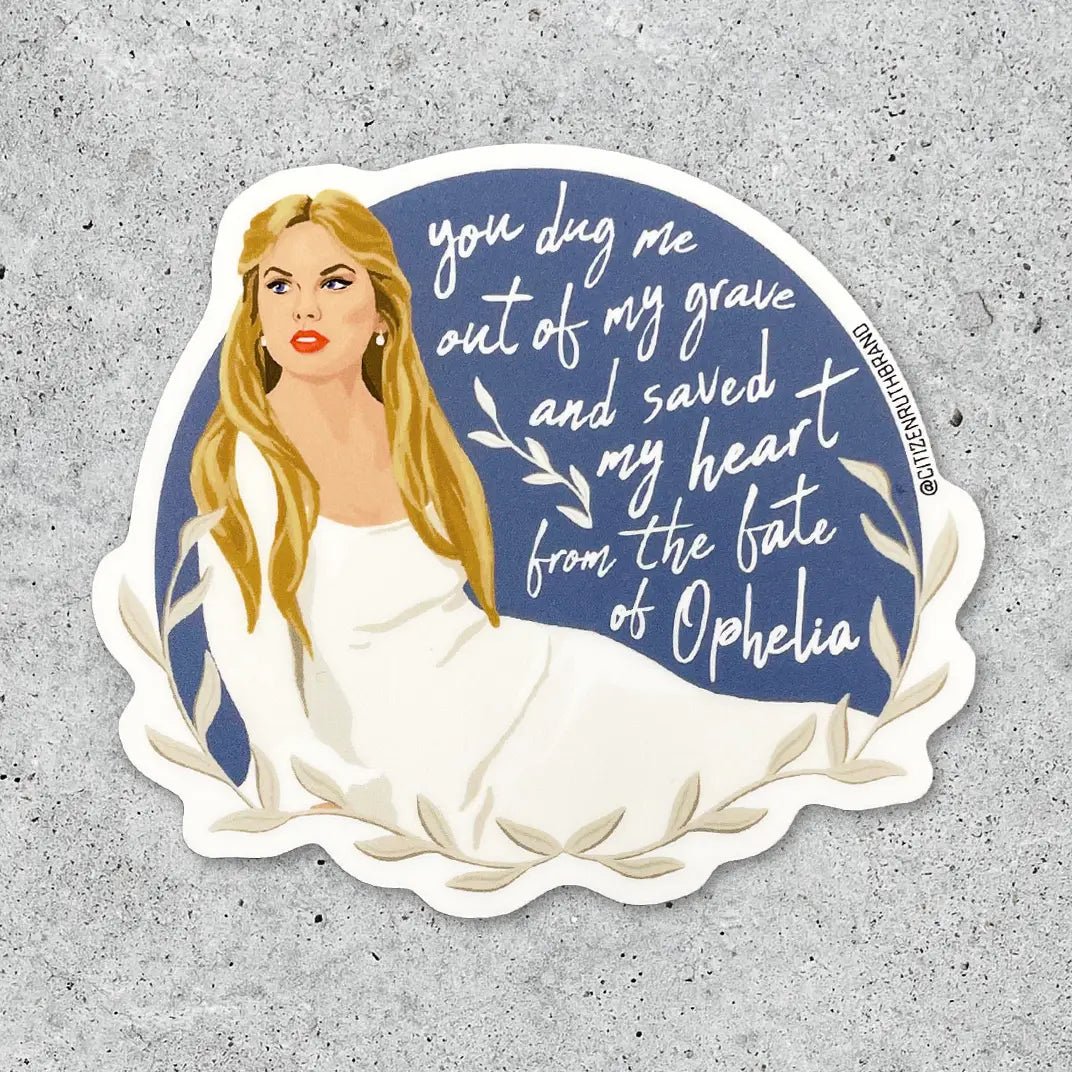 Rose & Lee Co Taylor Swift Ophelia Sticker Stationery