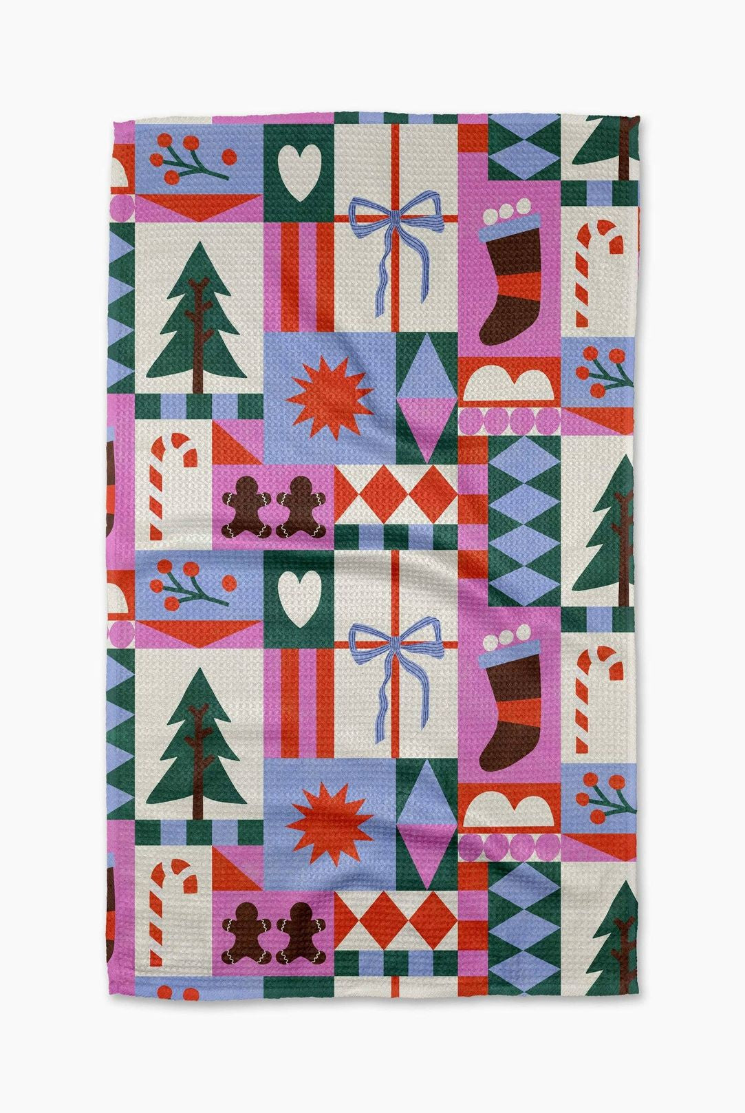 Festive Christmas Printed Kitchen Tea Towel