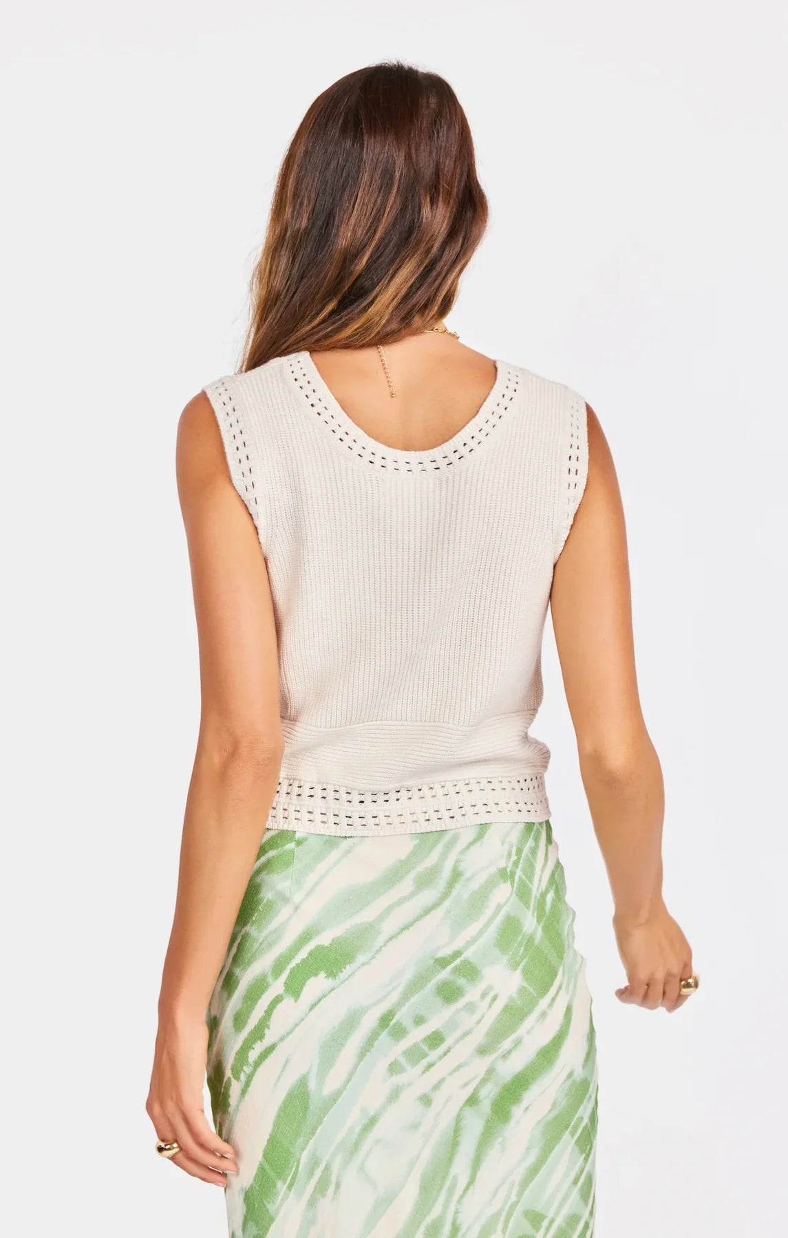 Rose & Lee Co Finn Tank, Cream Tanks