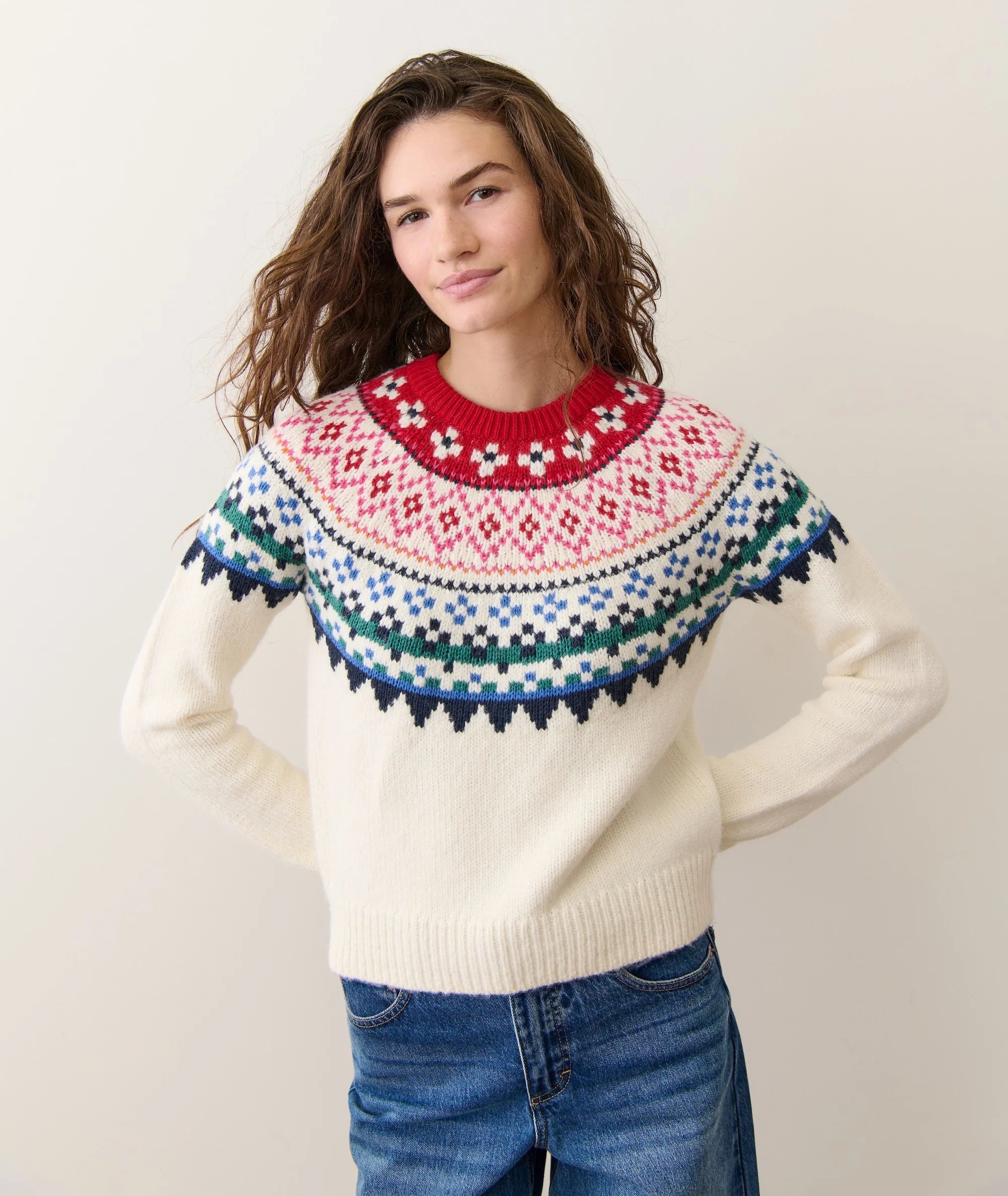 Multi-Colored Fair Isle Sweater