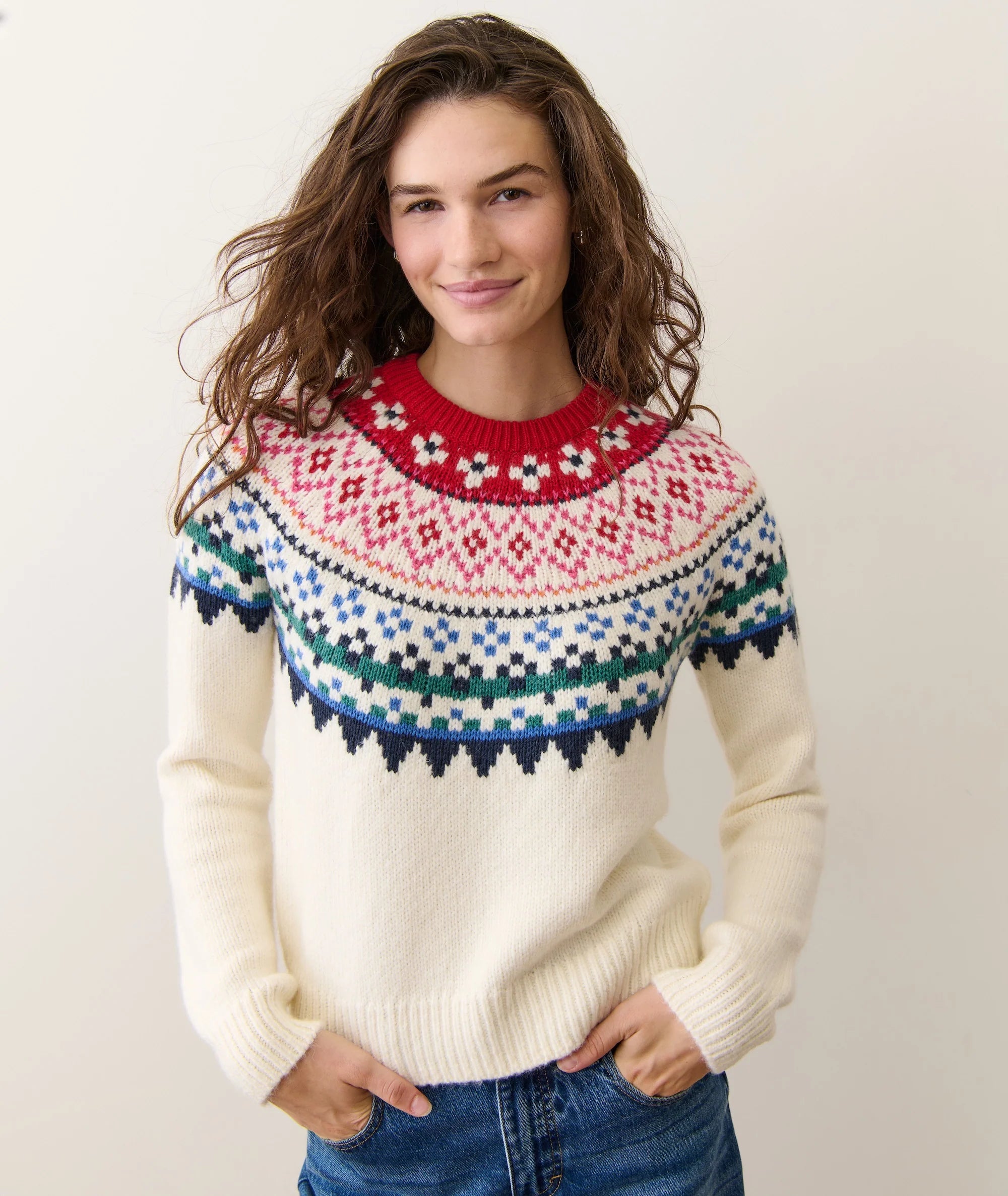 Multi-Colored Fair Isle Sweater