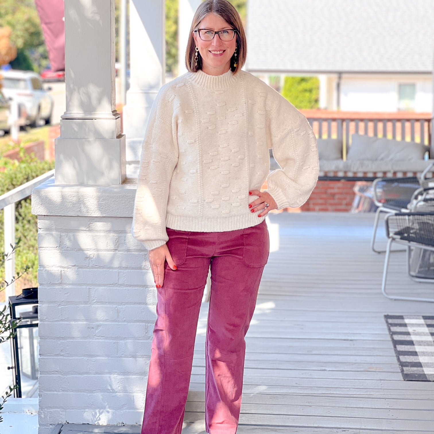 Burgundy Corduroy Pants
