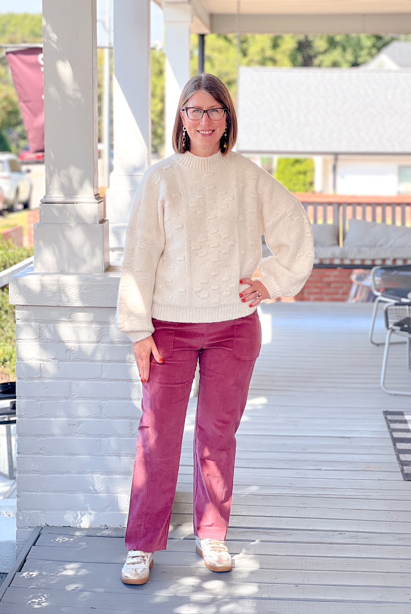 Burgundy Corduroy Pants