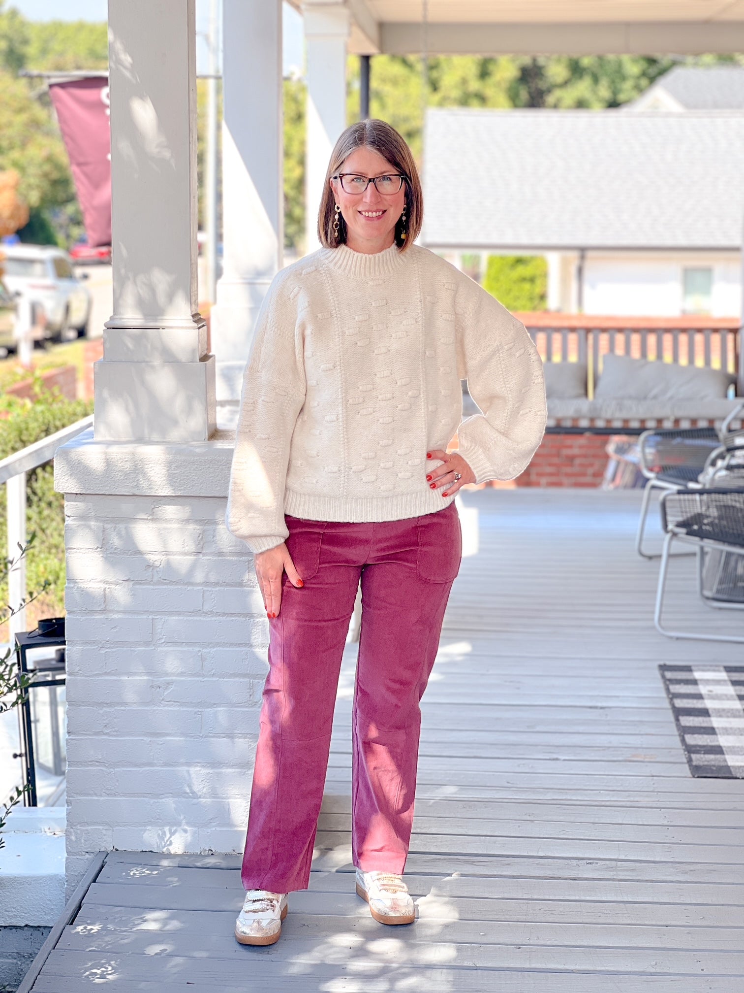 Burgundy Corduroy Pants