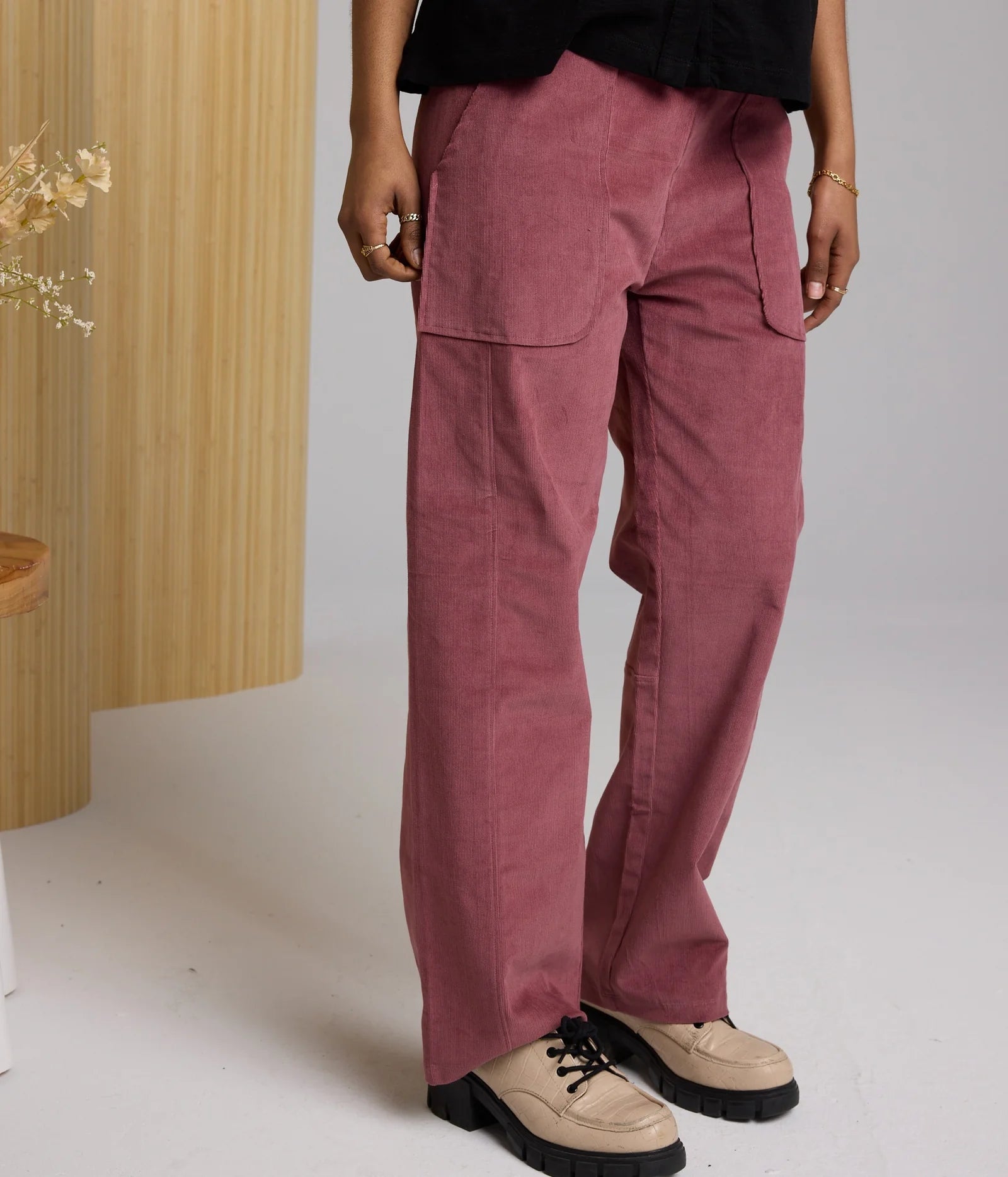 Burgundy Corduroy Pants