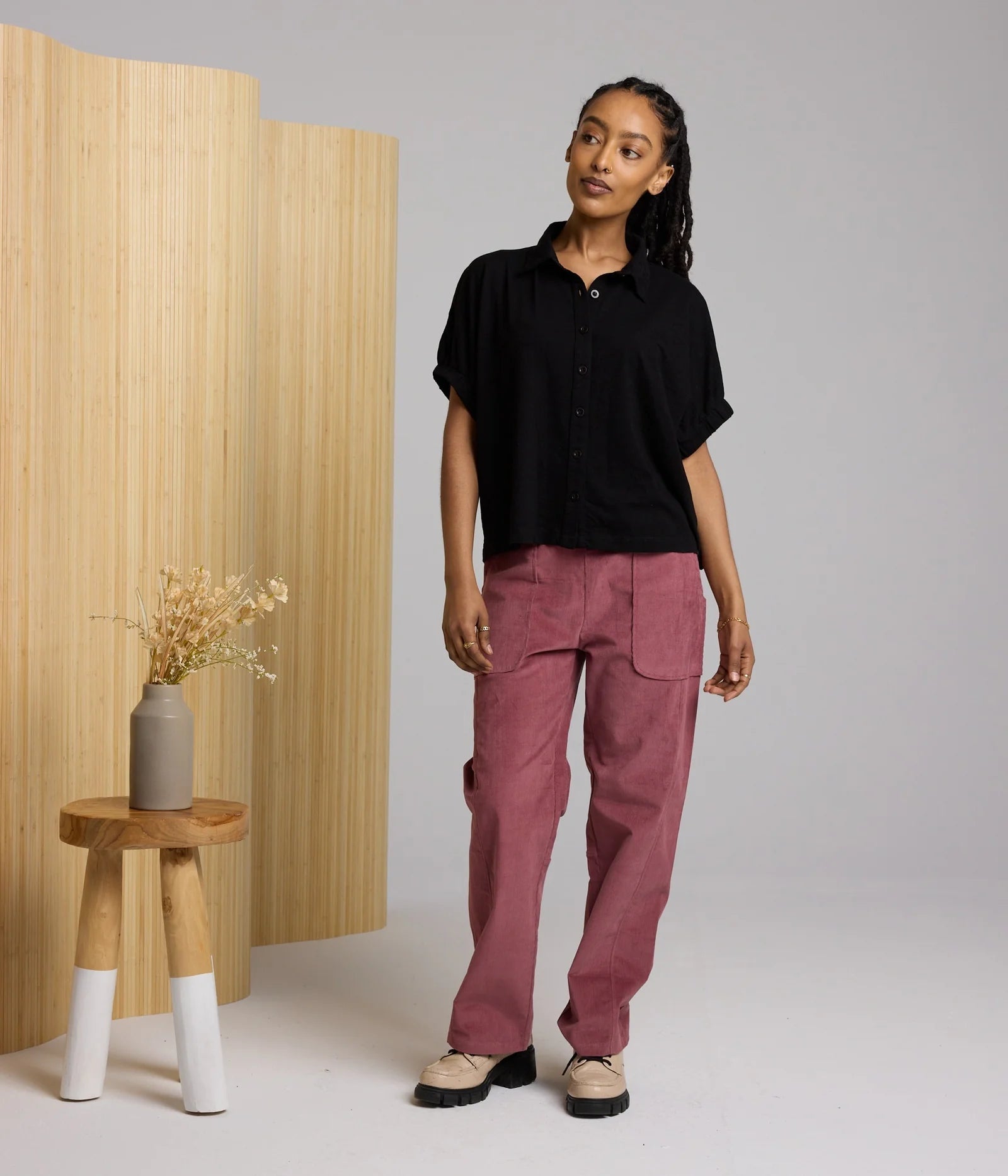 Burgundy Corduroy Pants