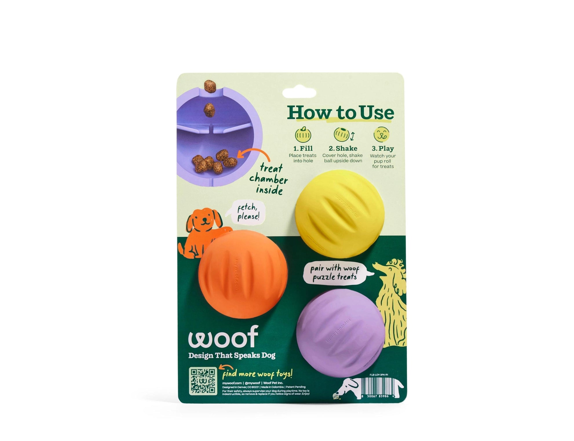 Rose & Lee Co Flyball 3 Pack Pets