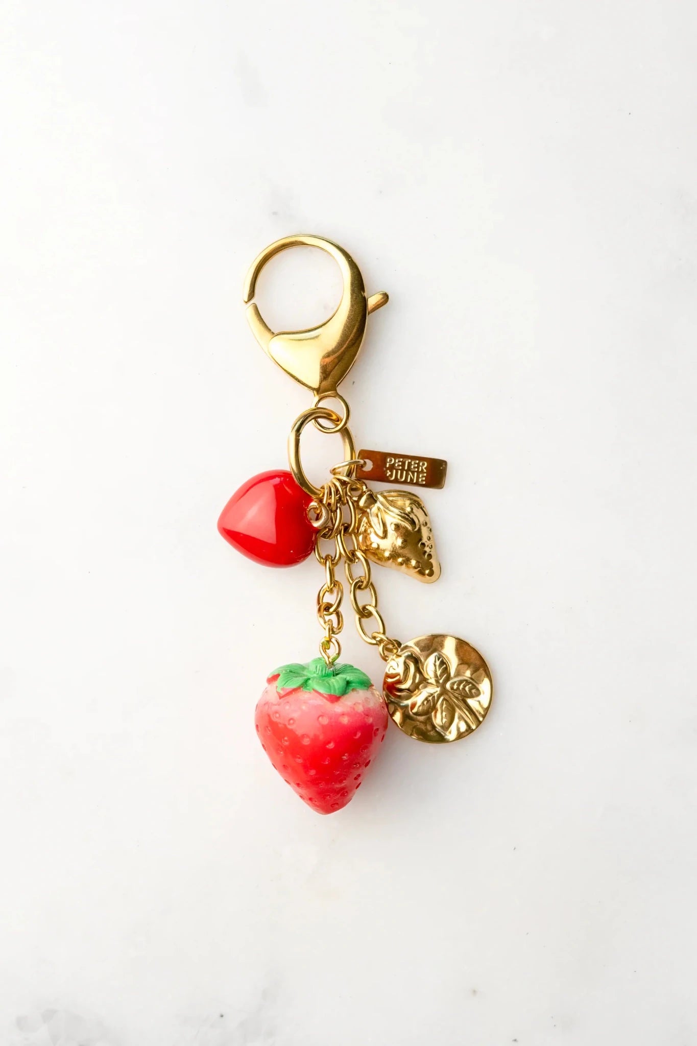 Rose & Lee Co Freshly Picked Bag Charm, 18K Gold Plated Jewelry