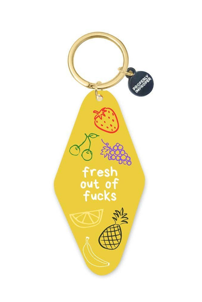 Rose & Lee Co Key Chain, Fresh Out of F*cks Home & Gifts